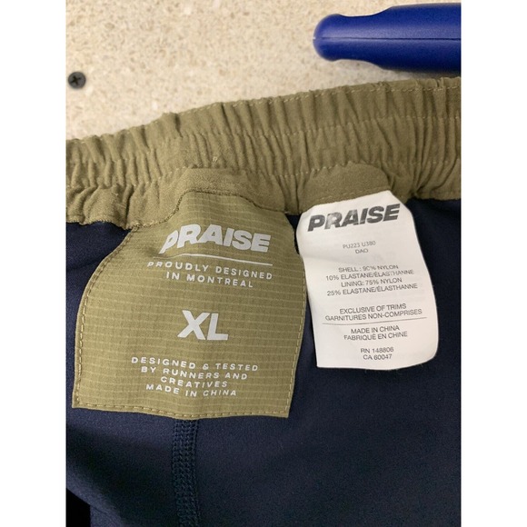 Praise Green 2 In 1 Running Shorts Pants Size XL - Picture 2 of 5